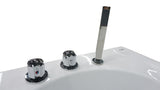 EAGO - 6 ft Left Drain Acrylic White Whirlpool Bathtub w Fixtures | AM189ETL-L