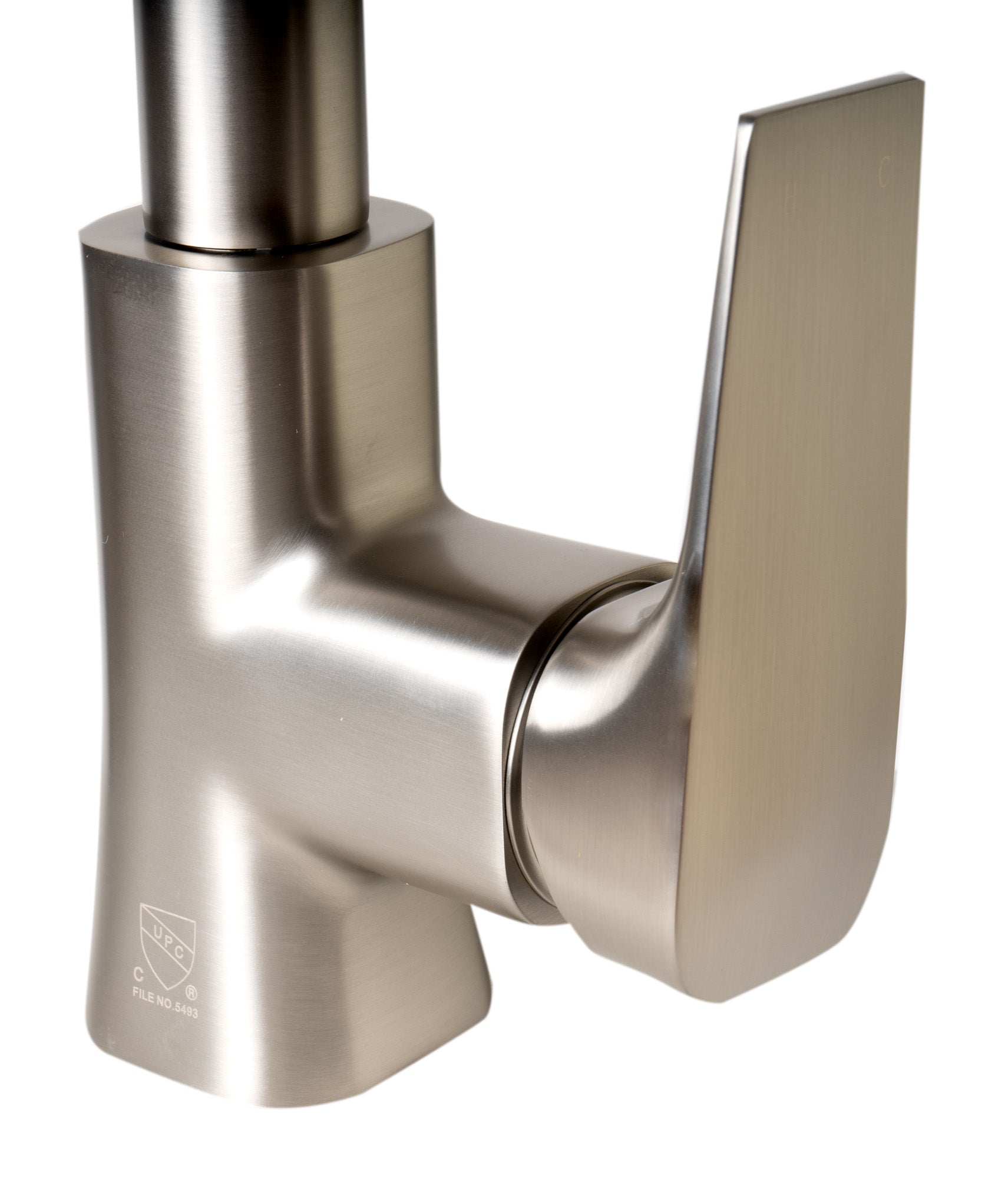 ALFI Brand - Brushed Nickel Square Gooseneck Pull Down Kitchen Faucet | ABKF3889-BN