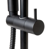 ALFI Brand - Black Matte Round Sliding Rail Hand Shower Set | AB7938-BM