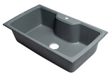 ALFI Brand - Titanium 35" Drop-In Single Bowl Granite Composite Kitchen Sink | AB3520DI-T