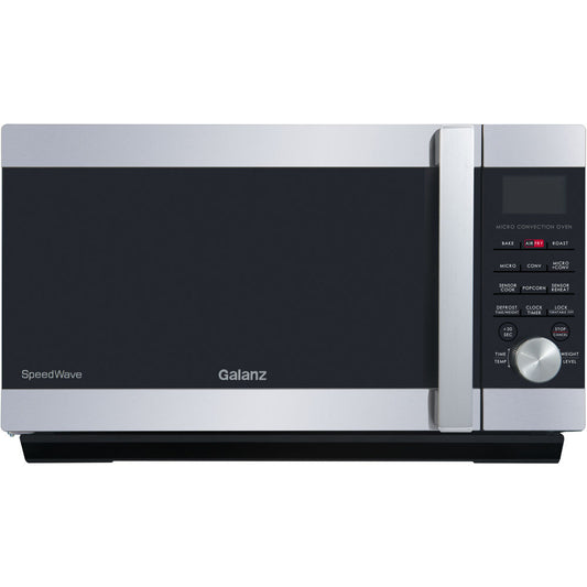 Galanz - 1.6 cu. ft. Countertop Speed Wave 3-in-1 Convection Oven, Microwave with Combi Speed Cooking in Stainless Steels | GSWWA16S1SA10