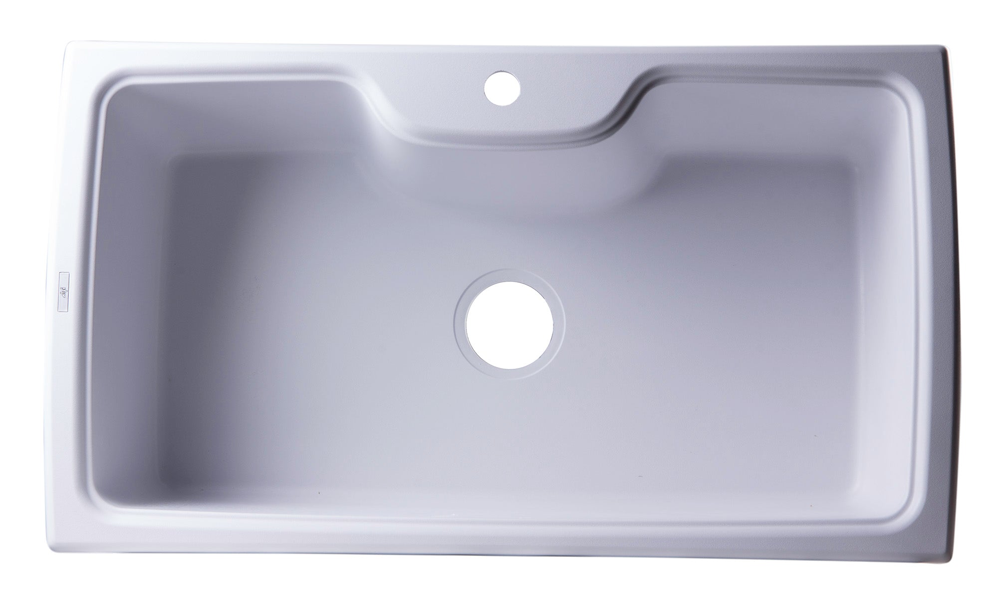 ALFI Brand - White 35" Drop-In Single Bowl Granite Composite Kitchen Sink | AB3520DI-W