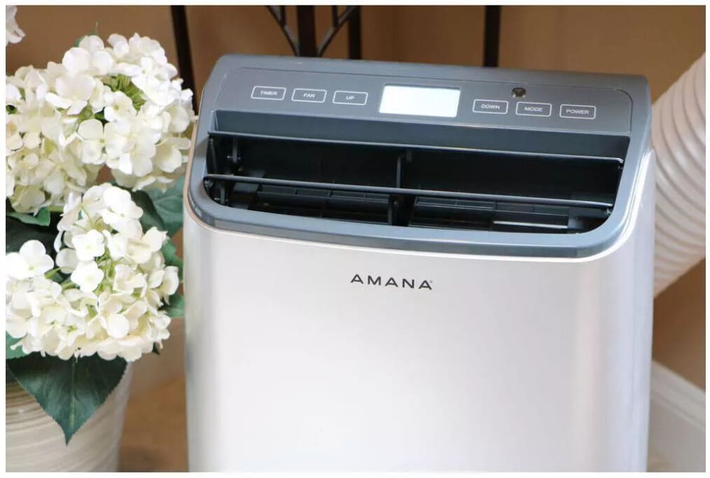 Amana  - 12, 000 BTU Portable AC - White/Gray | AMAP121AW-2