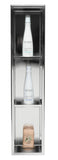 ALFI Brand - 8 x 36 Polished Stainless Steel Vertical Triple Shelf Bath Shower Niche | ABN0836-PSS
