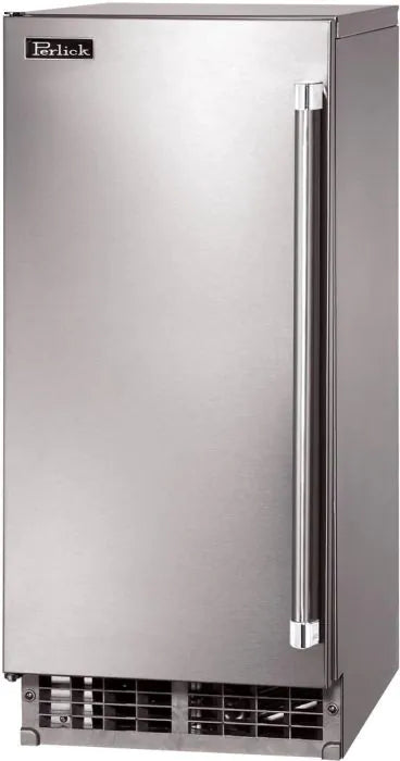 Perlick - 15" ADA height compliant Cubelet Ice Maker with panel-ready solid door, hinge reversible - H80CIMW-AD