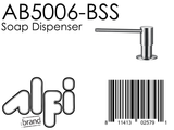 ALFI Brand - Modern Round Brushed Stainless Steel Soap Dispenser | AB5006-BSS