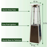 Hanover Table Top Patio Heater HANHT0202HB