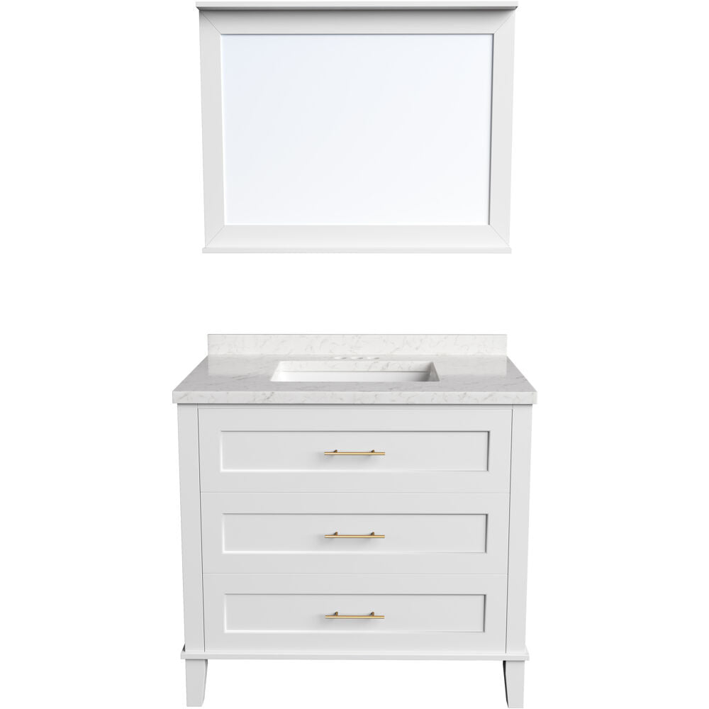 Hanover Bathroom Vanities HANVN0102 36 0WH