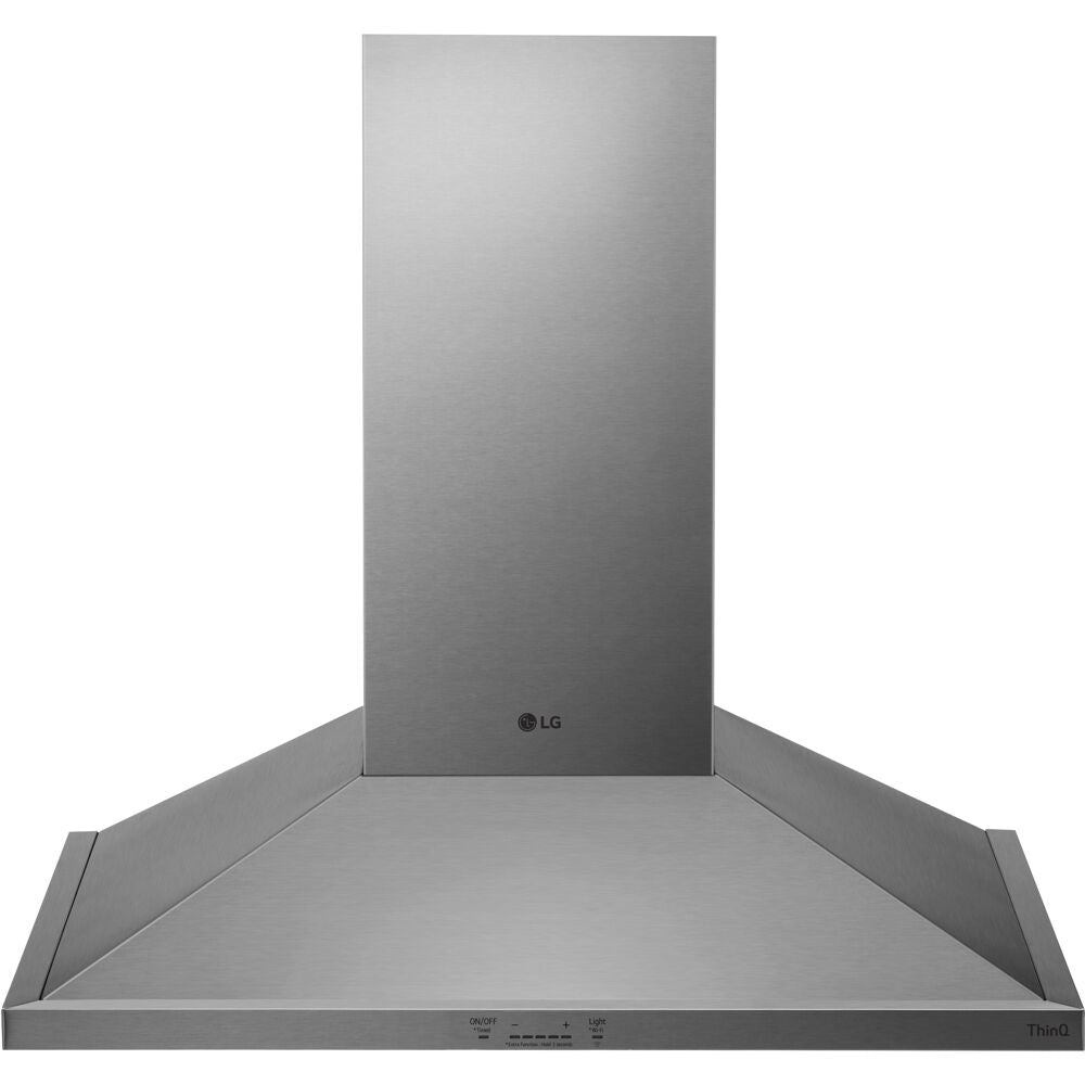 LG - 6.3 CF / 30 inch Gas Slide-In Range, ProBake Convection, ThinQ and Wall Mounted Range Hood Bundle