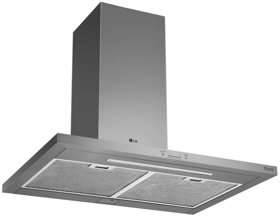 LG - 6.3 CF / 30 inch Gas Slide-In Range, ProBake Convection, ThinQ and Wall Mounted Range Hood Bundle