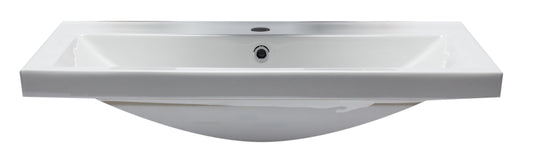 EAGO - White Ceramic 32"x19" Rectangular Drop In Sink | BH001