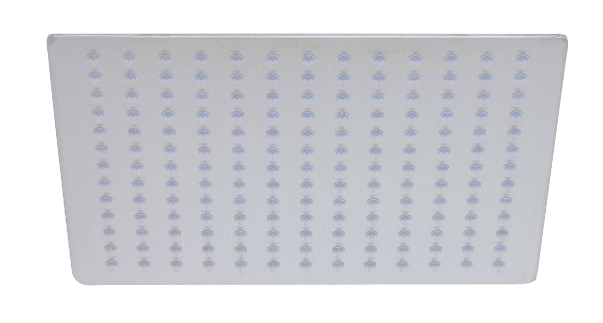 ALFI Brand - Solid Brushed Stainless Steel 12" Square Ultra Thin Rain Shower Head | RAIN12S-BSS