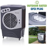 Honeywell Honeywell 1540 CFM Indoor/Outdoor Evaporative Air Cooler (Swamp Cooler) with Mechanical Controls in Gray/White