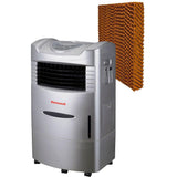 Honeywell Honeywell 470 CFM Indoor Evaporative Air Cooler in Silver with Remote Control and an Extra Honeycomb Filter