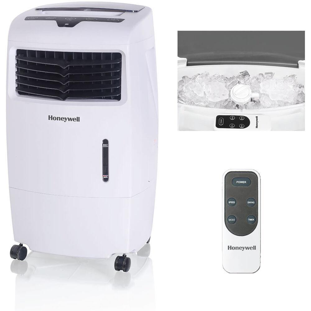 Honeywell Honeywell 500 CFM Indoor Evaporative Air Cooler (Swamp Cooler) with Remote Control in White