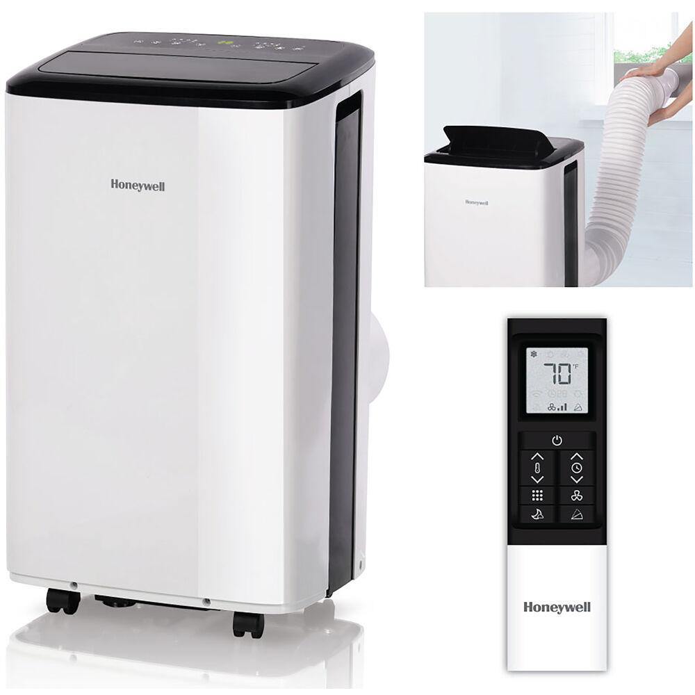 Honeywell Portable Honeywell Compact Portable Air Conditioner w/ Dehumidifier & Fan Cools Rooms Up To 450 Sq.Ft. w/ Drain Pan & Insulation Tape