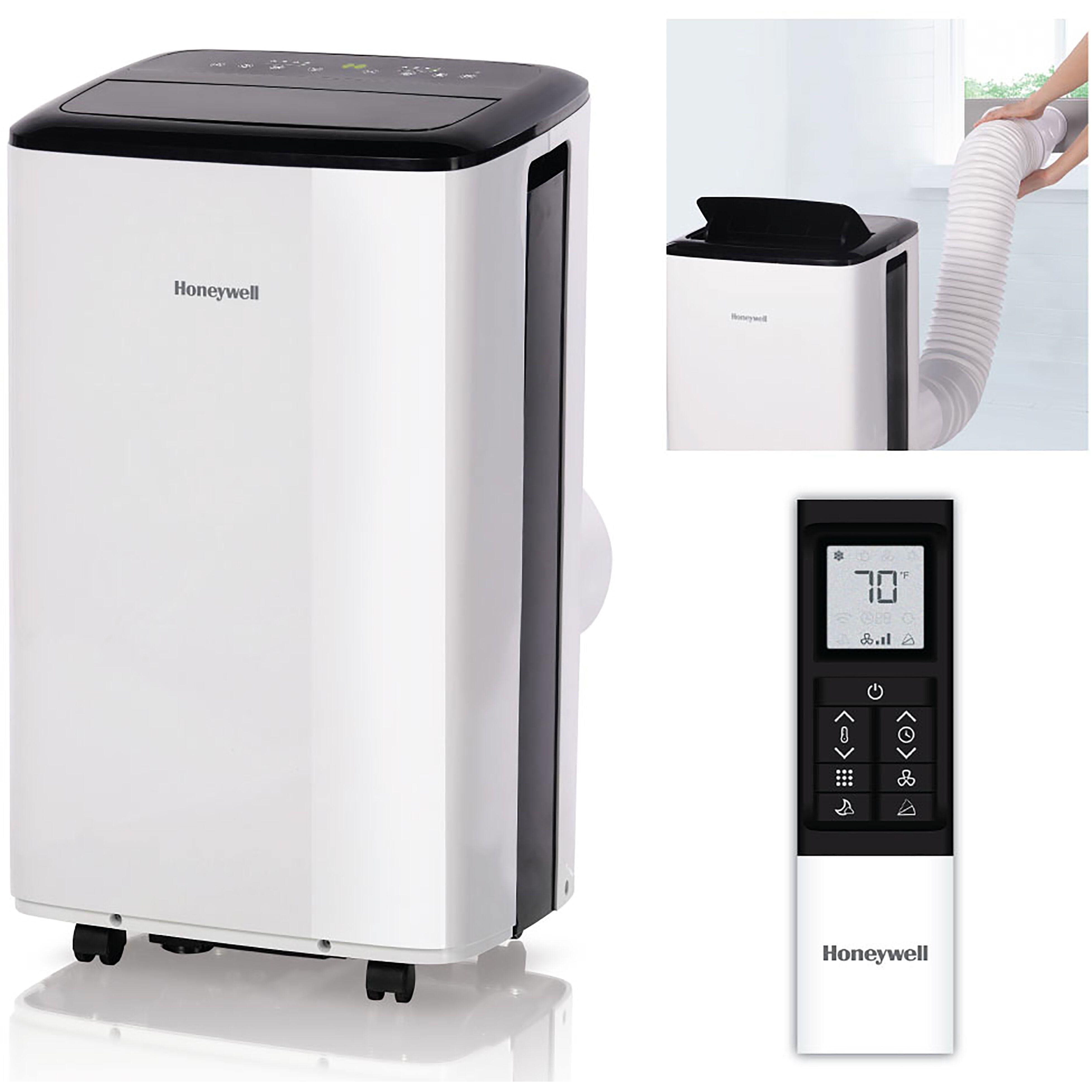 Honeywell Portable Honeywell Compact Portable Air Conditioner w/ Dehumidifier & Fan Cools Rooms Up To 450 Sq.Ft. w/ Drain Pan & Insulation Tape