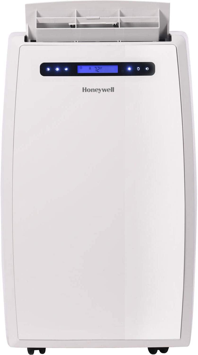 Honeywell Portable White Honeywell, Portable Air Conditioner with Heat Pump, Dehumidifier & Fan Cools & Heats Rooms Up to 450-550 Sq. Ft. with Remote Control, White or Black