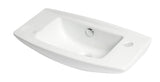 ALFI Brand - White 20" Small Wall Mounted Ceramic Sink with Faucet Hole | ABC115