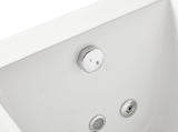 EAGO - 6 ft Acrylic White Rectangular Whirlpool Bathtub w Fixtures | AM154ETL-L6