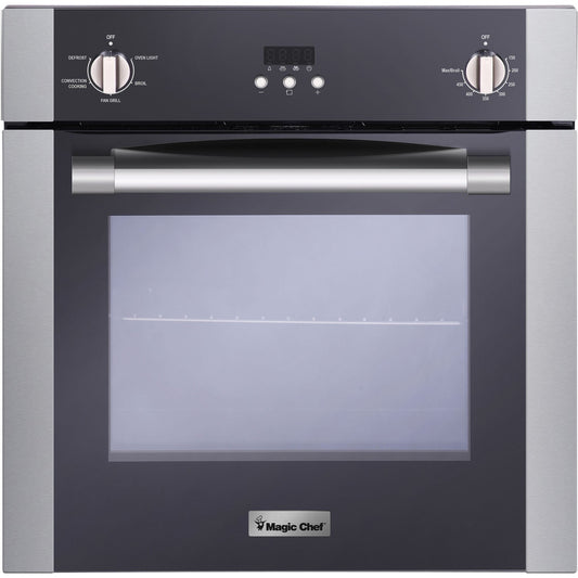 Magic Chef - 24 inch Built In Wall Oven, Fan Convection | MCSWOE24S