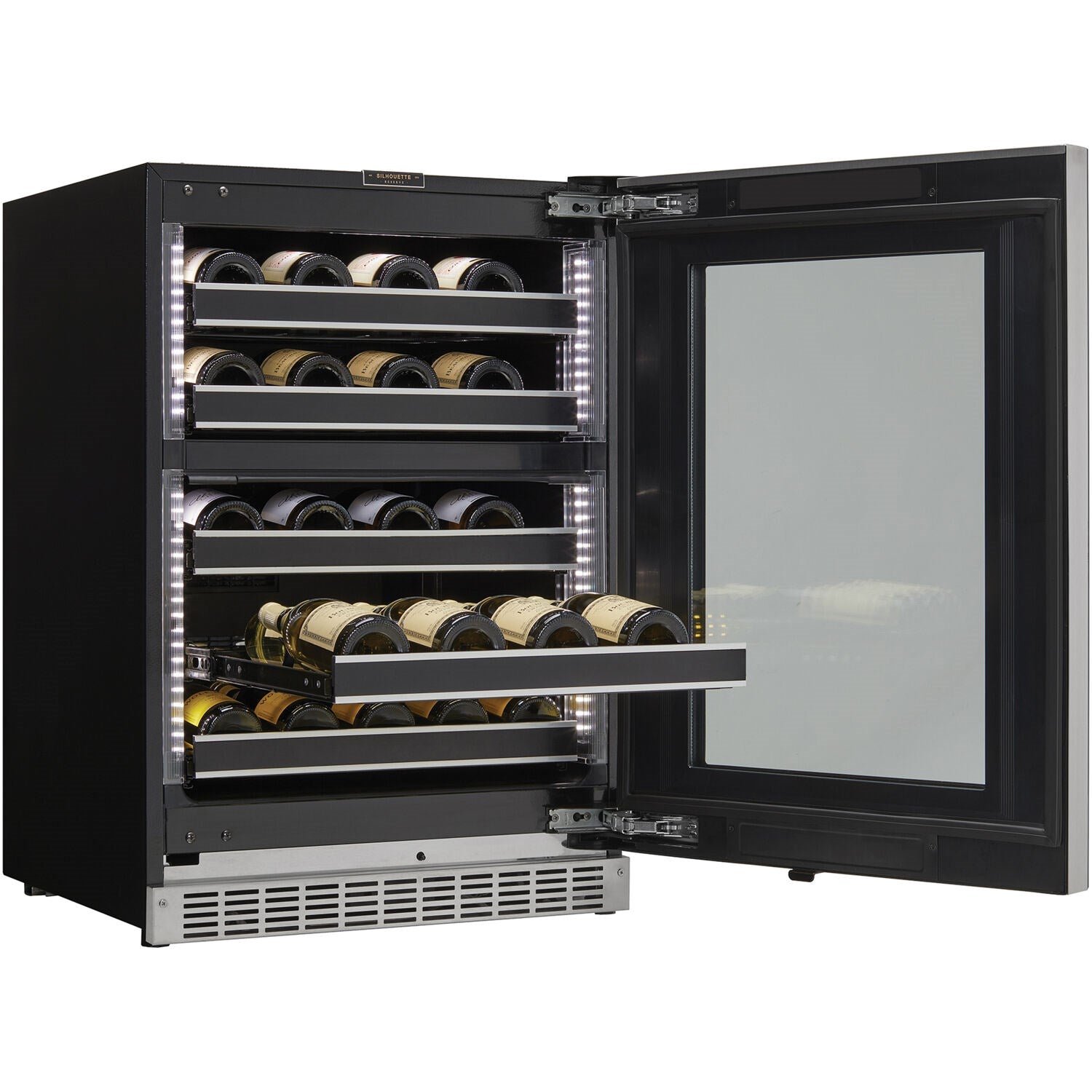 Danby - 37 Bottle Silhouette Under-Counter Wine Cellar, Left Hand Swing Only | SRVWC050L