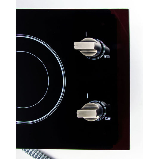 Magic Chef - 12 inch Built-In Electric Cooktop - 2 Elements (240V) | MCSCTE12BG1