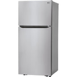 LG - 20 CF Top Mount, 30 inch Wide, Pocket Handles, Ice Maker