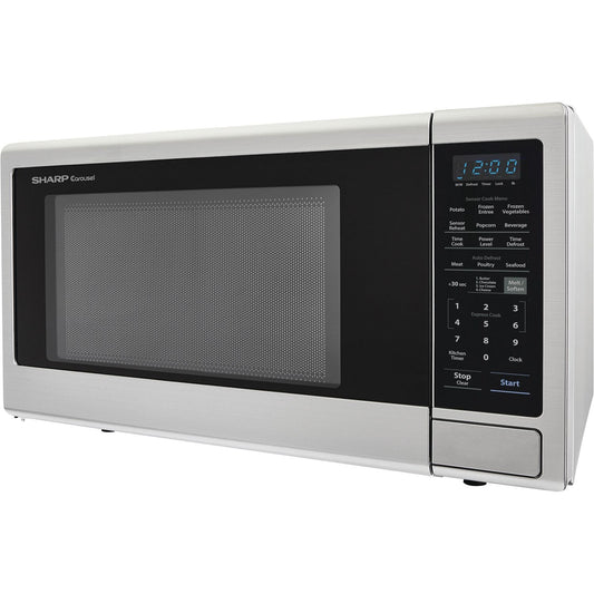 Sharp - 2.2 CF Countertop Microwave, 1200W | SMC2242DS