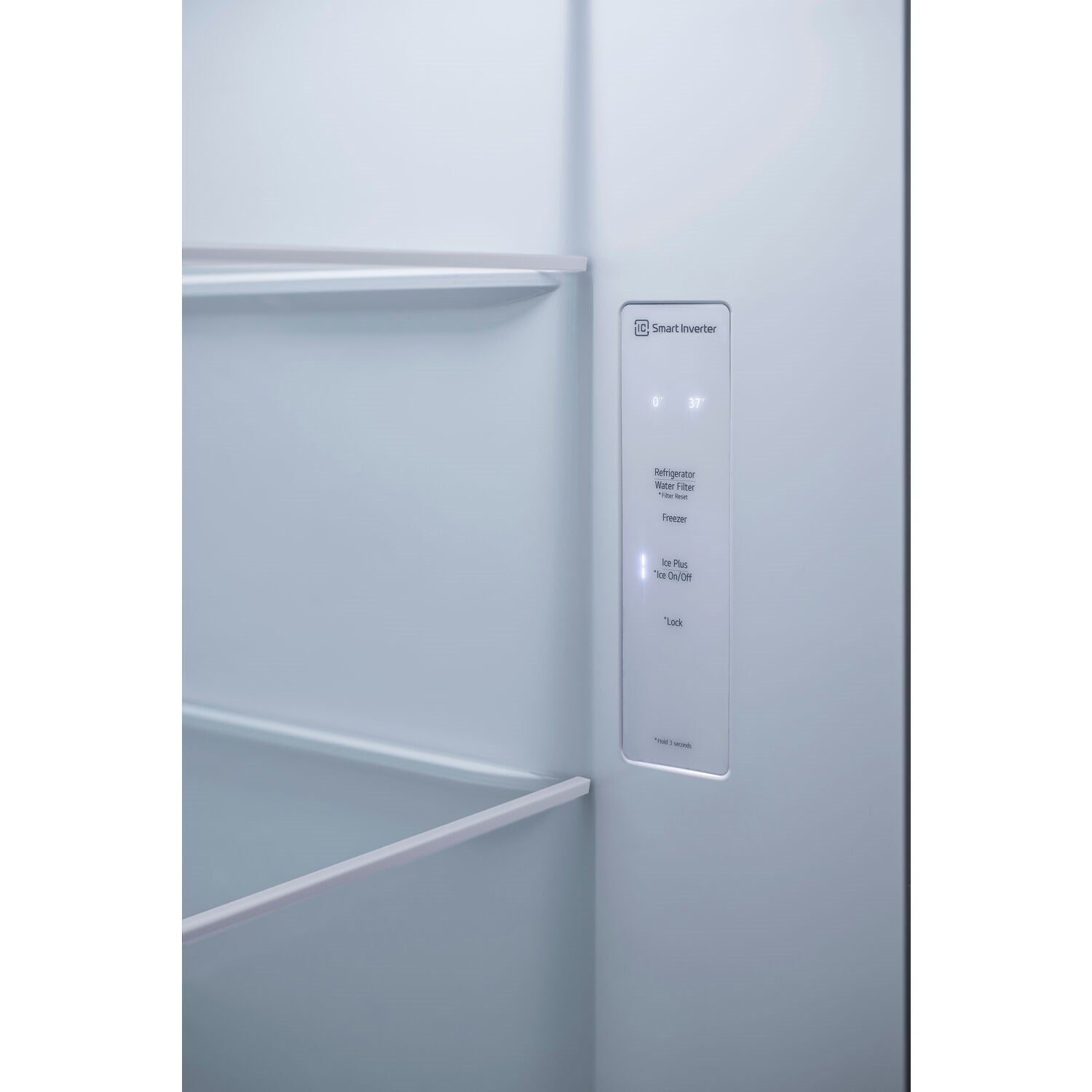 LG - 27 CF Side-by-Side, Ice & Water Dispenser