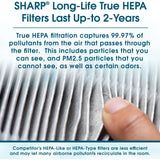 Sharp - Air Purifier, True HEPA, Plasmacluster (Medium Rooms) | FP-K50UW