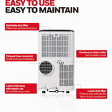 Honeywell - 10,000 BTU Smart Wi-Fi Portable Air Conditioner, Dehumidifier | HF0CESVWK6