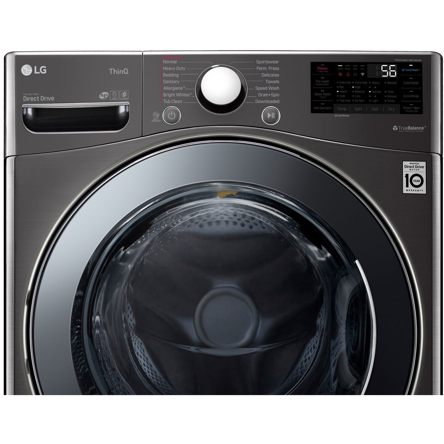 LG - 4.5 CF / 27 inch Compact All-In-One Washer/Dryer, Ventless