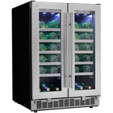 Danby - 41 Bottle Built-In Wine Cooler, LowE tempered glass door Silhouette | DWC047D1BSSPR