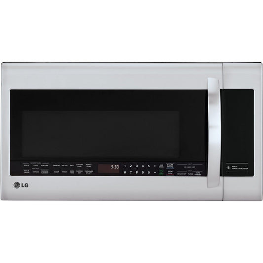 LG - 2.0 CF Over-the-Range Microwave and 5.8 CF Gas Single Oven Slide-In Range, EasyClean Plus Self Clean, ThinQ Bundle