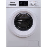 Magic Chef - 24 in. 2.7 cu. ft. Front Load Compact Washer | MCSFLW27W