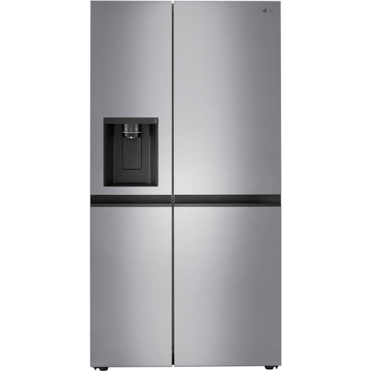 LG - 27 CF Side-by-Side, Ice & Water Dispenser, Stainless Look