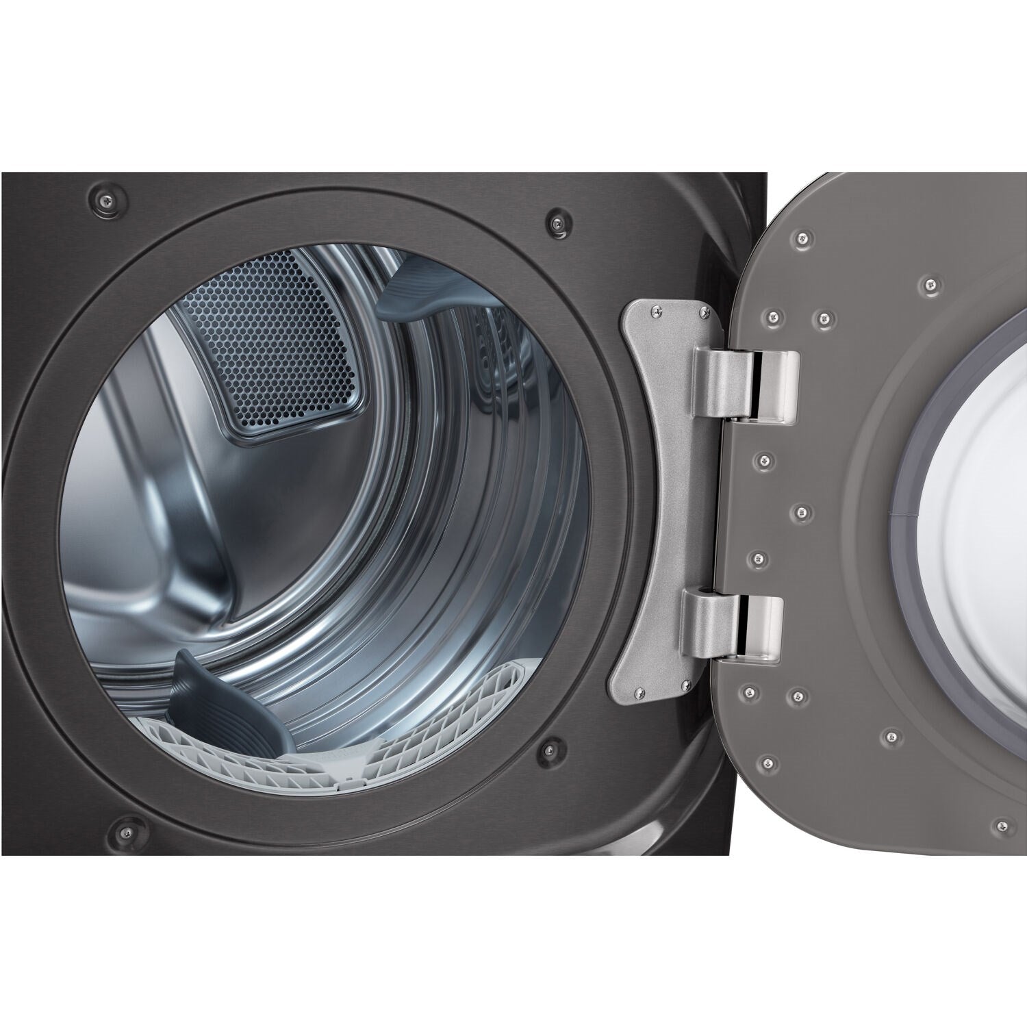 LG - 9.0 cu. ft. Mega Capacity Gas Dryer with with Sensor Dry, Turbo Steam in Black Steel | DLGX8901B