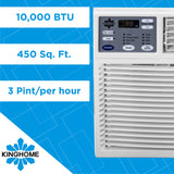Kinghome - 10,000 BTU Window Air Conditioner with Electronic Controls, Energy Star  KHW10BTE