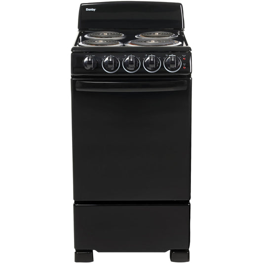 Danby - 20 inch Electric Range, Coil Elements,Push & Turn Safety Knobs,Manual Clean | DER202B