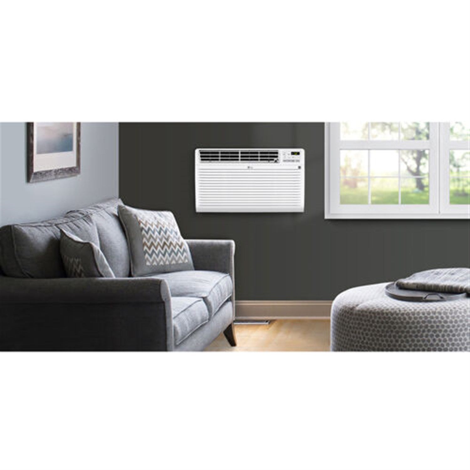 LG - 11,200 BTU Thru-the-Wall Air Conditioner with Heat, 230V | LT1237HNR