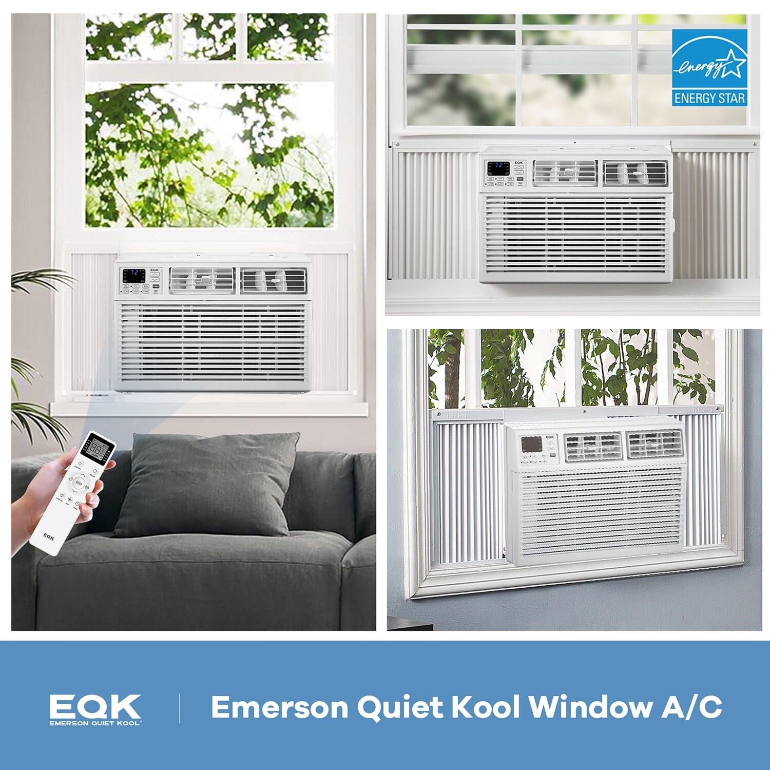 Emerson Quiet - 8,000 BTU Window Air Conditioner, Wifi Controls | EARC8RSE1