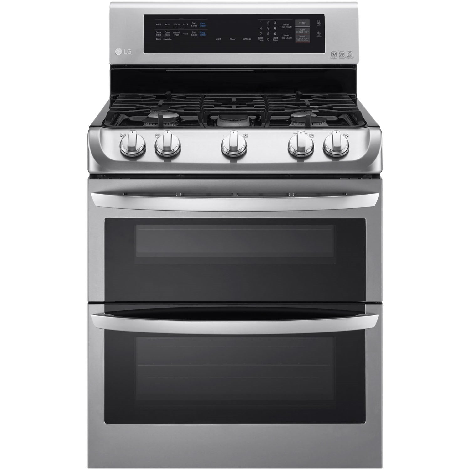 LG - 6.9 CF / 30 inch Double Gas Range, ProBake Convection