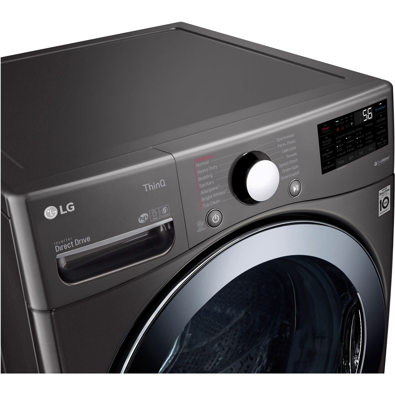 LG - 4.5 CF / 27 inch Compact All-In-One Washer/Dryer, Ventless