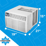 Kinghome - 10,000 BTU Window Air Conditioner with Electronic Controls, Energy Star  KHW10BTE