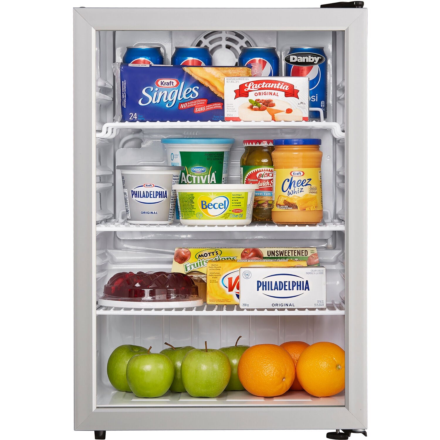 Danby - 2.6 CuFt. Commercial Rated Glass Door Compact All Refrigerator