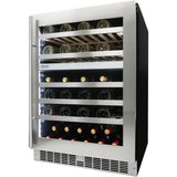 Danby - 51 Bottle Integrated Wine Cooler, Low-E Dual Pane Door, Pro Style Handle | SPRWC053D1SS