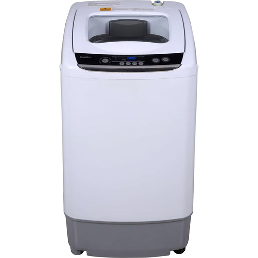 Danby - 0.9 cu. ft. Compact Top Load Washing Machine with Stainless Steel Tub | DWM030WDB-6