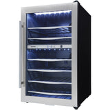 Danby - 38 Bottle Wine Cooler,Reversible Door,Tempered Glass Door | DWC040A3BSSDD