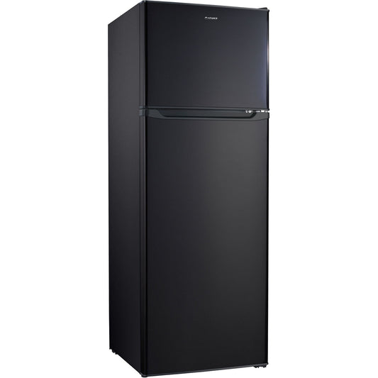 GALANZ - 12.0 cu. ft. Top Freezer Refrigerator with Dual Door, Frost Free in Black | GLR12TBKF